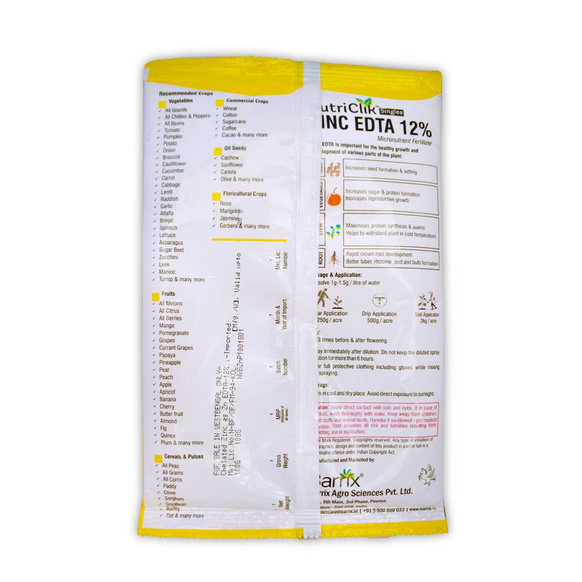 Buy Nutriclik Zinc EDTA 12% Online - Agritell.com